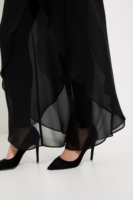 Jupe-culotte ample Mod&egrave;le 231737. Noir. 4