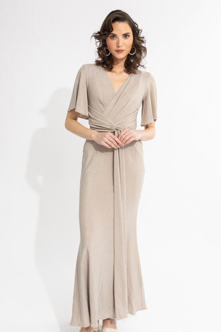 Wrap Front Gown Style 231749. Champagne 171. 4