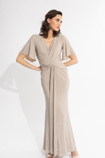 Wrap Front Gown Style 231749. Champagne 171. 5