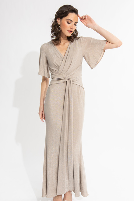 Wrap Front Gown Style 231749. Champagne 171. 3