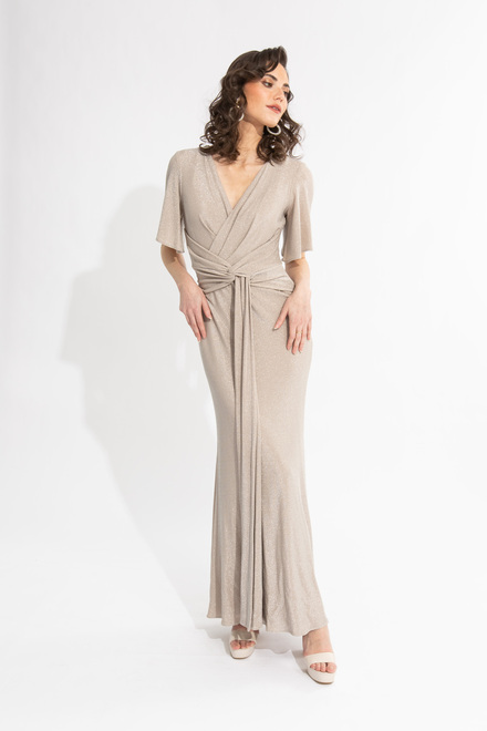 Wrap Front Gown Style 231749. Champagne 171