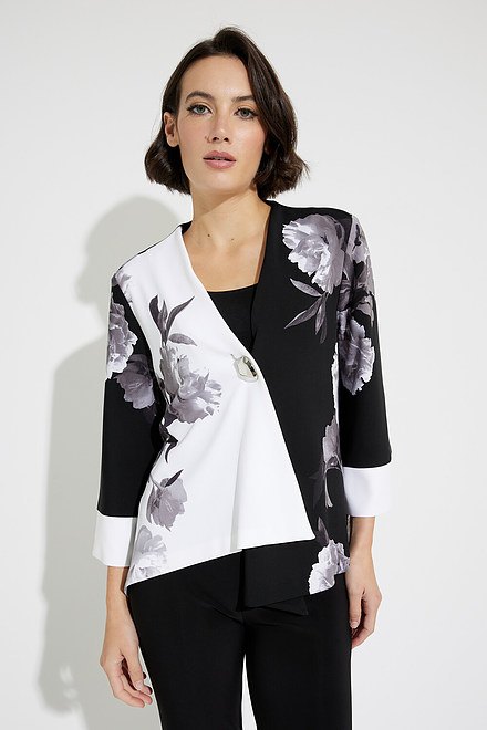 Floral Graphic Jacket Style 231753. Black/multi. 2