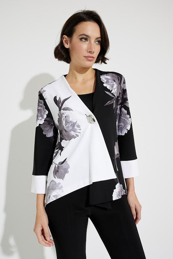 Floral Graphic Jacket Style 231753. Black/multi