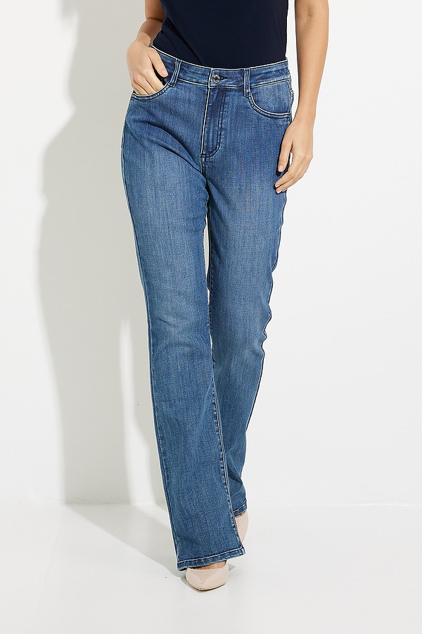 High-Rise Bootcut Jeans Style 231918. Denim Medium Blue