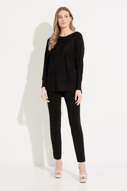 Textured Knit Top Style 231950. Black. 5