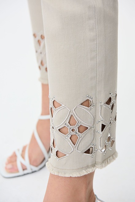 Cut-Out Detail Pants Style 231960. Moonstone. 3