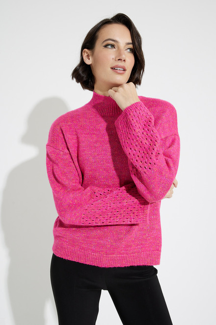 Knit Sweater Style EW29002. Fuchsia