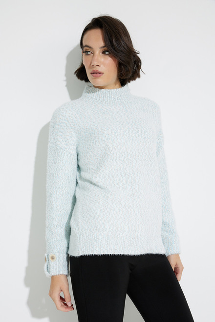 Button Sweater Style EW29013. Blue