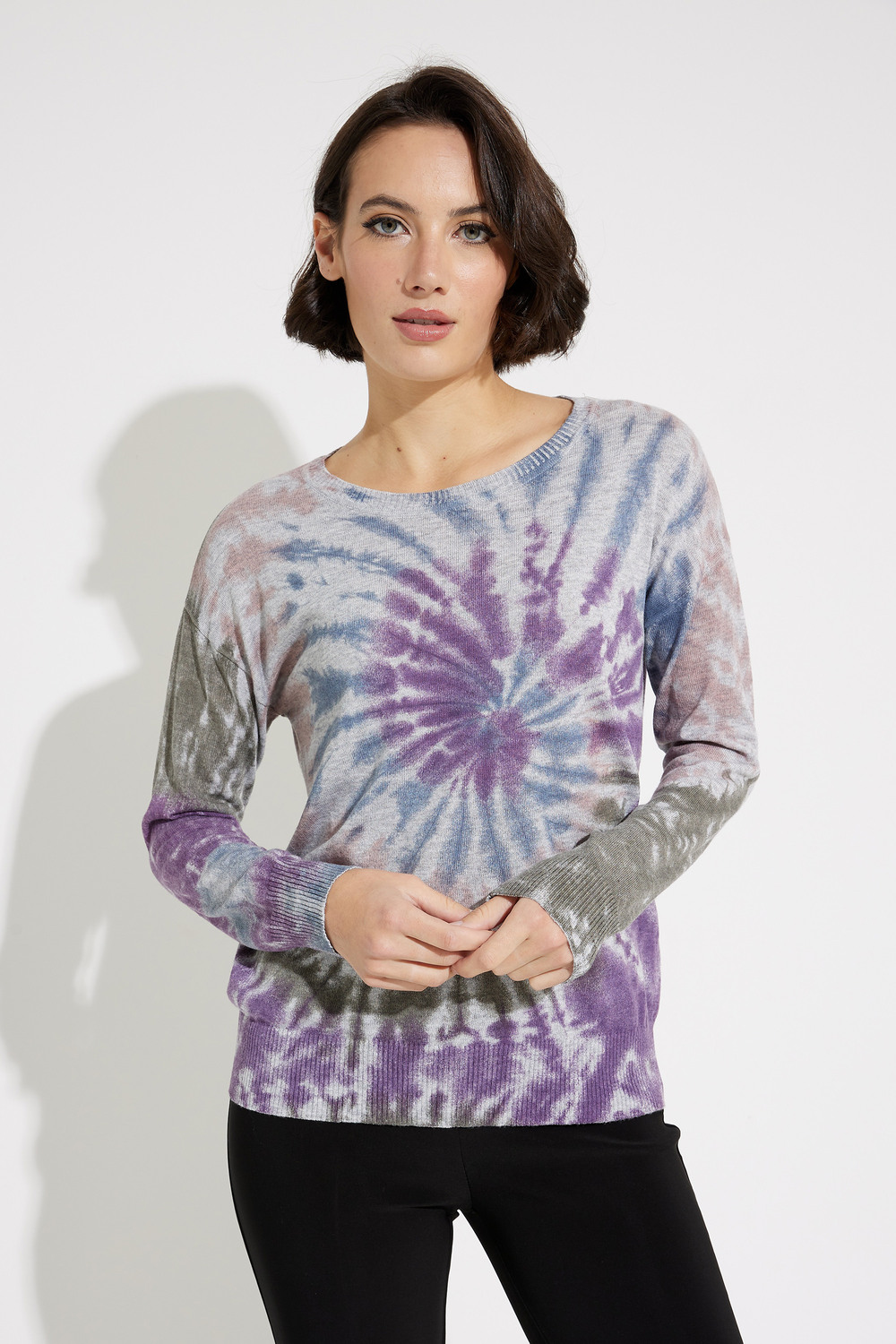 Relaxed Fit Tie Die Sweater Style EW29058. Multi