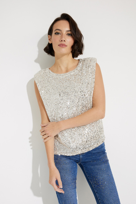 Mock Neck Knit Top Style EW29150. Champagne