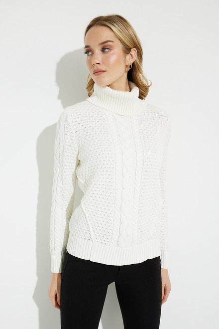 Cable Knit Sweater Style A40020. Off White