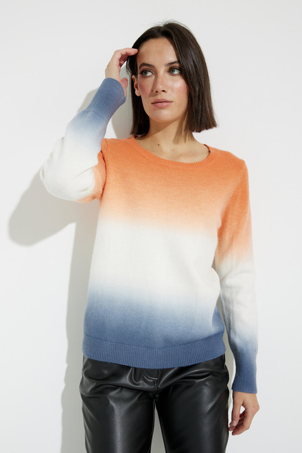 Ombr&eacute; Detail Sweater Style A40160. Multi