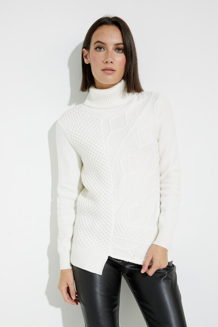 Textured Knit Style A40165. Off White