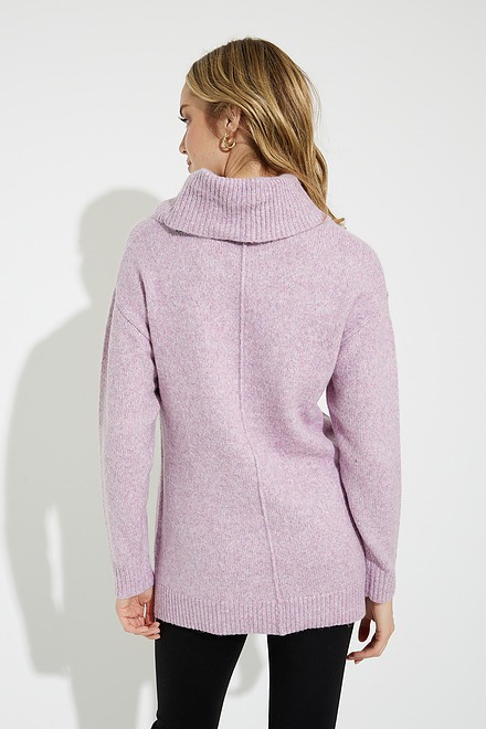 Cowl Neck Sweater Style A40190. Mauve. 3