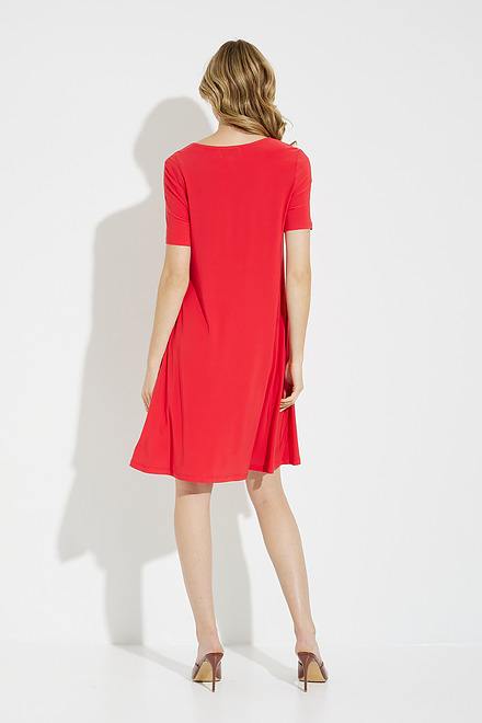 Joseph Ribkoff Dress Style 202130. Magma Red. 2