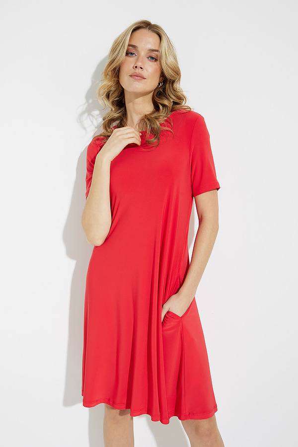 Joseph Ribkoff Dress Style 202130. Magma Red