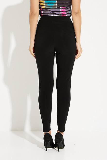 High-Waisted Clean Front Pants Style 231012. Black. 2