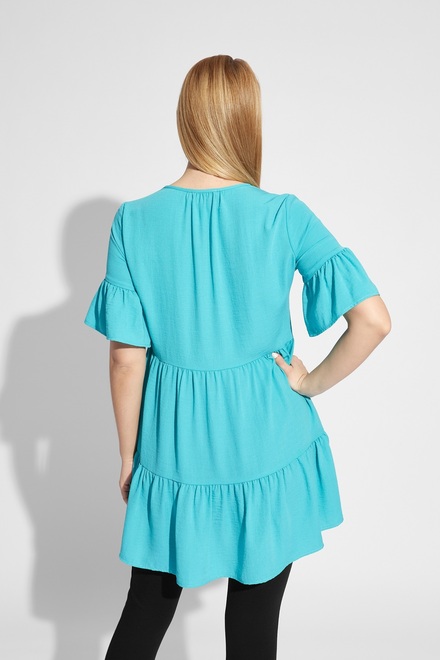 Ruffled Trapeze Tunic Style 231086. Palm Springs. 2