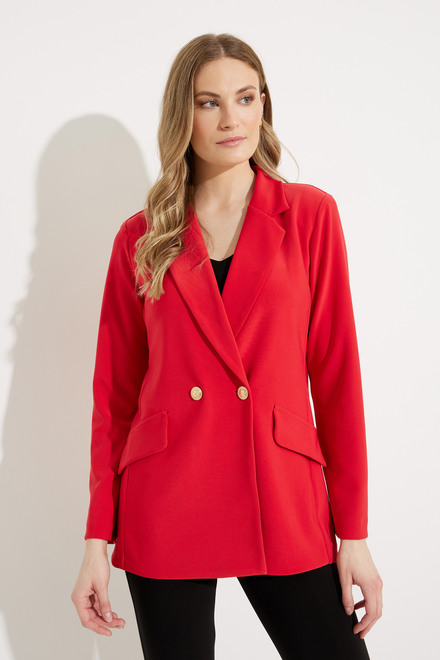 Two Button Blazer Style 231109. Magma red