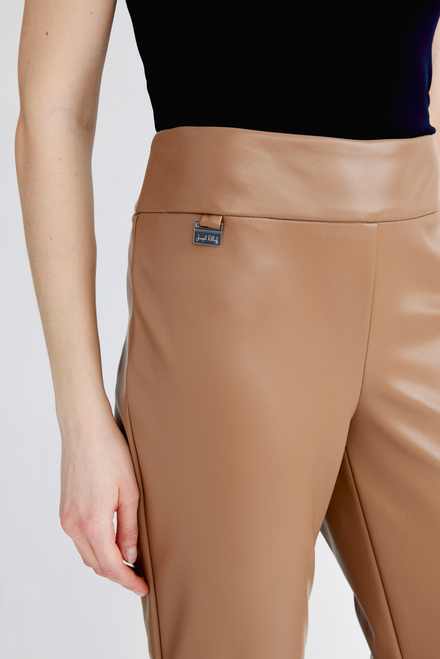 Leatherette Pull-On Pants Style 231151. Tiger Eye. 4
