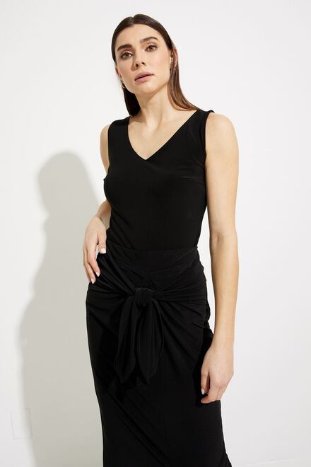 Pleated Skirt Style 231168. Black. 3