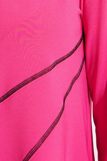 Stitch Detail Tunic Style 231173. Dazzle Pink. 3