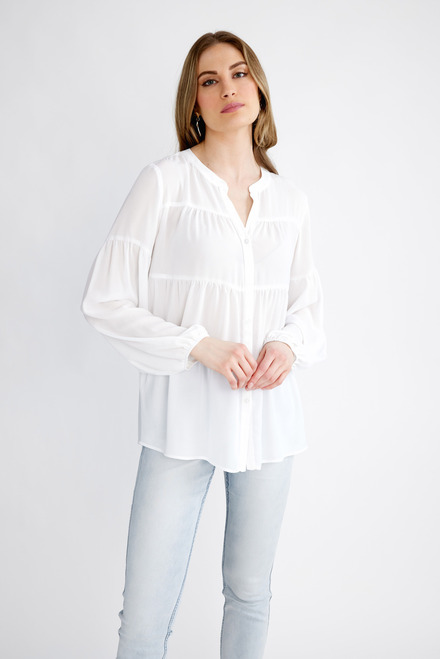 Long-Sleeve Button Up Blouse Style 231237