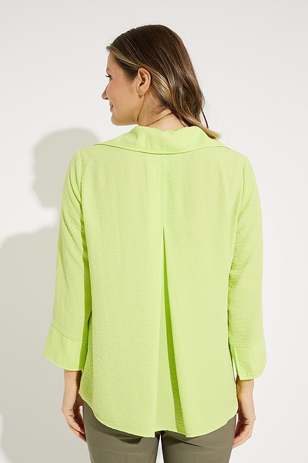 Notch Collar Top Style 231263. Exotic Lime. 2