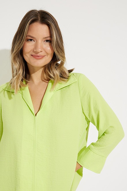 Notch Collar Top Style 231263. Exotic Lime. 4