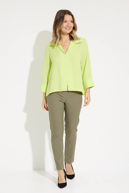 Notch Collar Top Style 231263. Exotic Lime. 5