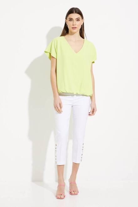 Banded Hem Top Style 231291. Exotic Lime. 5