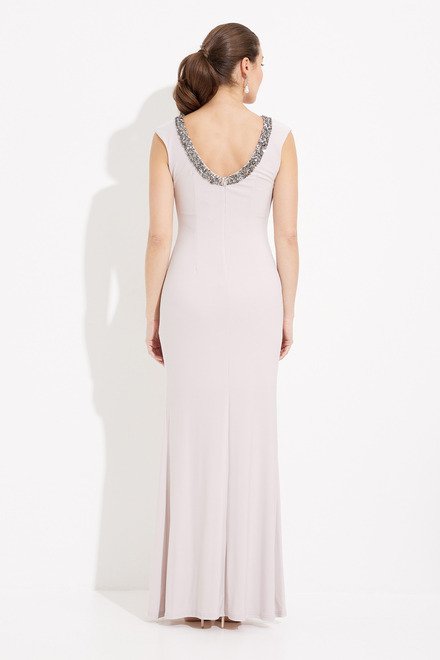 Embellished Neckline Gown Style 231709. Mother Of Pearl. 2