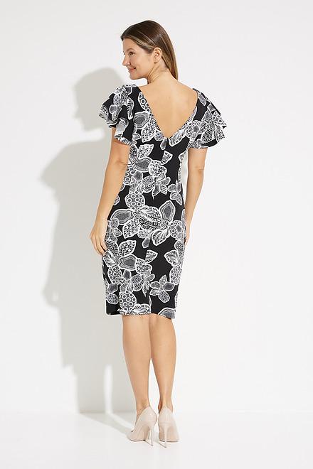Floral Print Sheath Dress Style 231712. Black/multi. 2