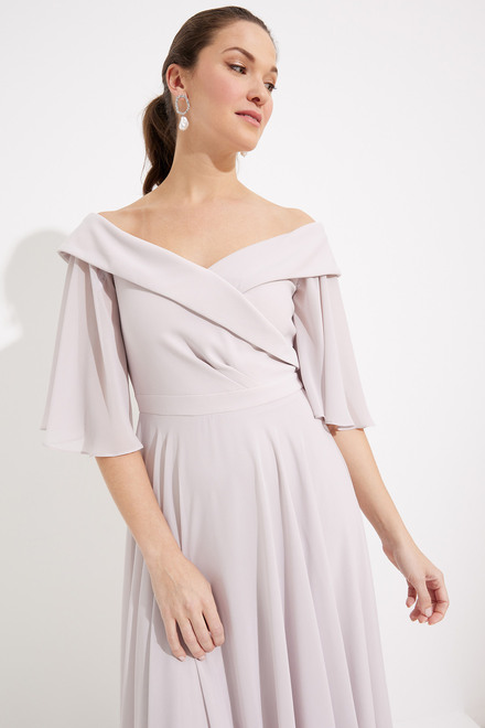 Off-Shoulder Evening Dress Style 231723. Mother Of Pearl. 3