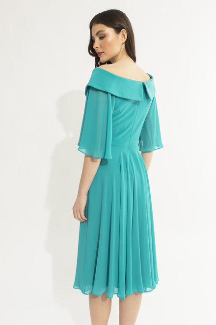 Off-Shoulder Evening Dress Style 231723. Ocean Blue. 2