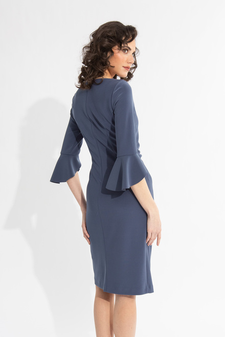 Bell Sleeve Sheath Dress Style 231740. Mineral Blue/mineral Blue. 2