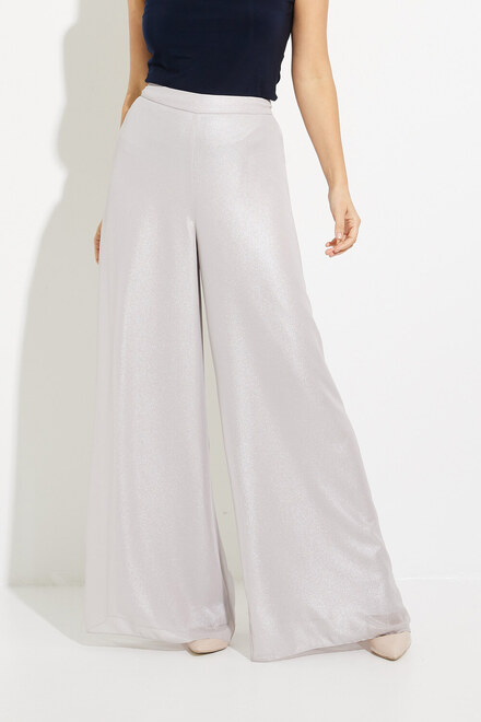 Shimmer Wide Leg Pants Style 231754. Mother of pearl