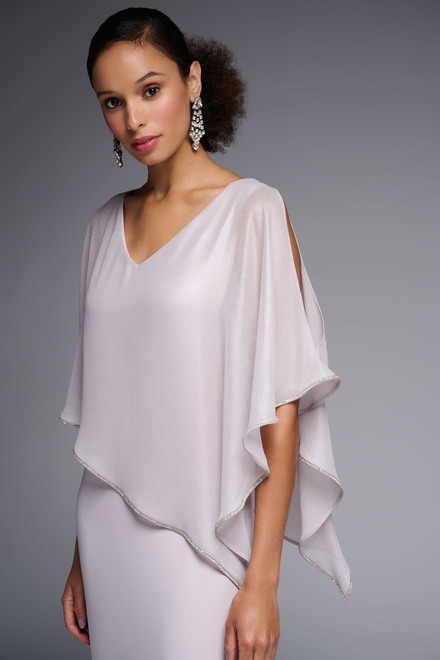 Chiffon Overlay Dress Style 231762. Mother Of Pearl. 2