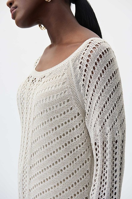 Two-Piece Knit Top Style 231943. Moonstone. 2