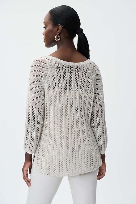 Two-Piece Knit Top Style 231943. Moonstone. 3