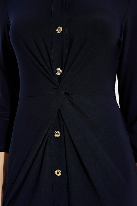 Joseph Ribkoff Belted Shirt Dress Style 224230. Midnight Blue 40. 4