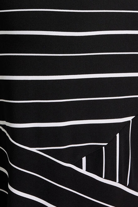 Mixed Striped Tunic Style 232005. Black/white. 4