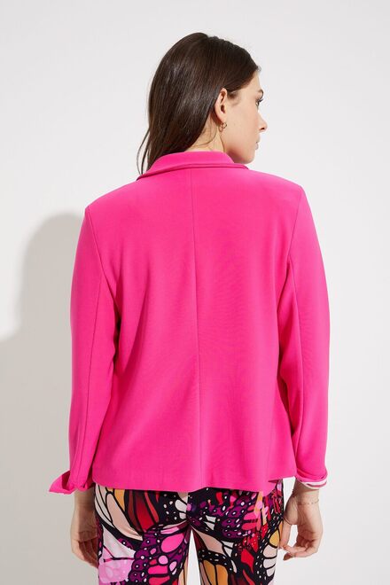 Striped Sleeve Blazer Style 232015. Dazzle Pink. 2