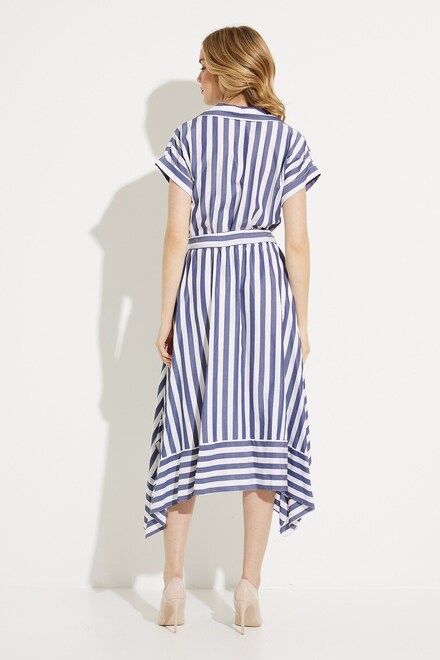 Striped Shirt Dress Style 232038. Blue/white. 2