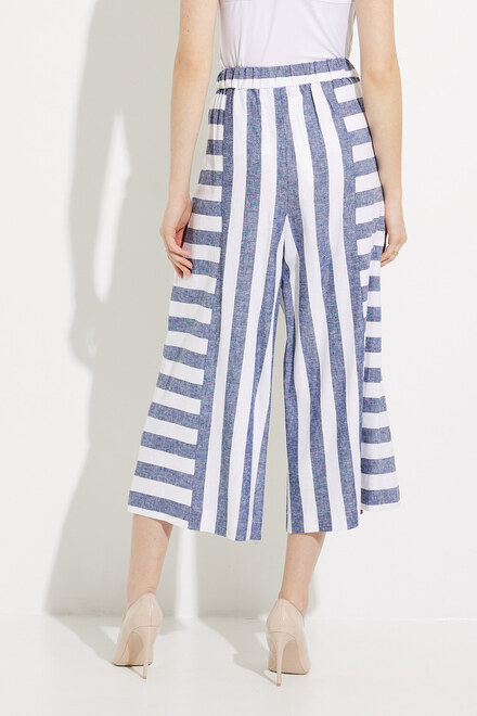 Striped Wide Leg Pants Style 232083. Blue/white. 2