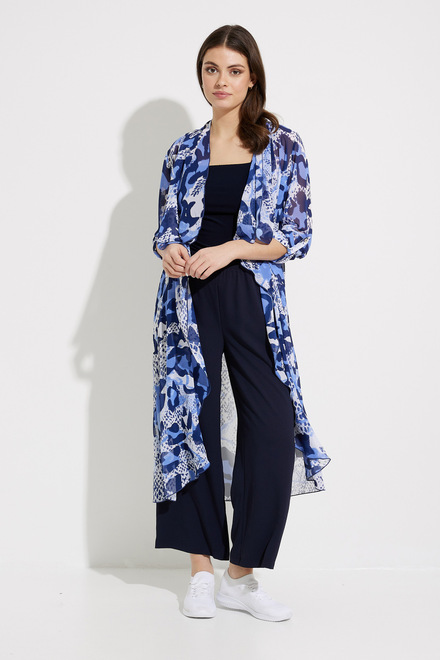 Kimono long mod&egrave;le 232089. Blue/vanilla. 5