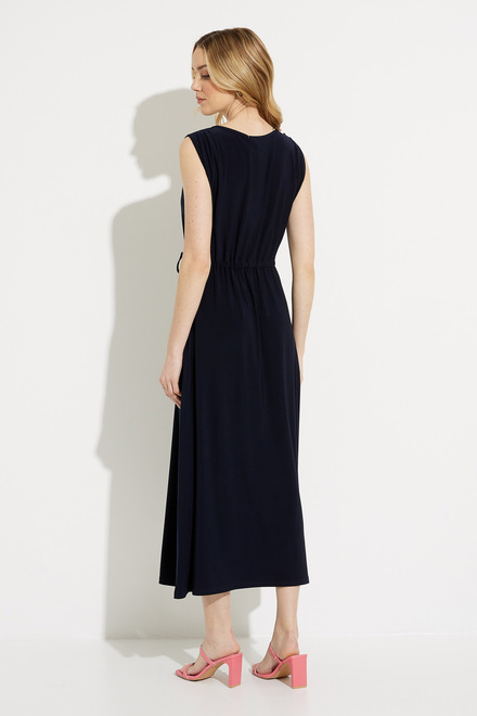 V-Neck Maxi Dress Style 232095. Midnight Blue. 2