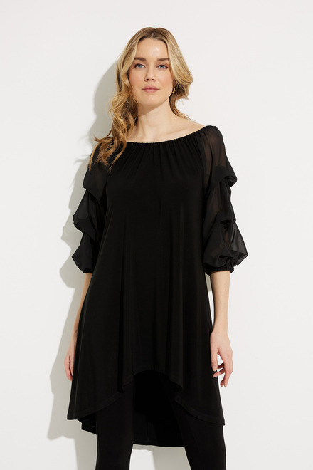 Cold Shoulder Tunic Style 232136. Black