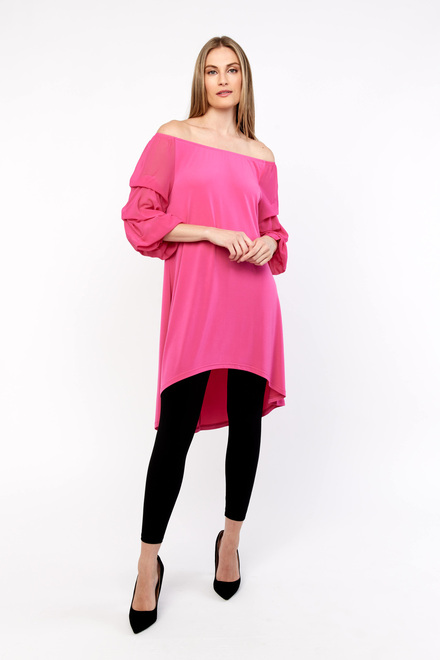 Cold Shoulder Tunic Style 232136. Dazzle pink