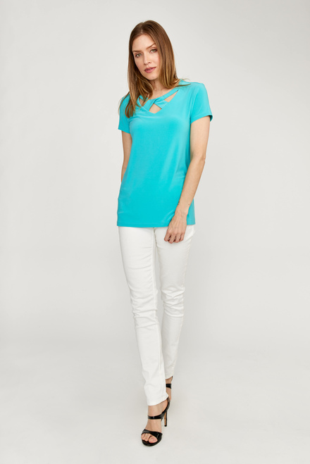 Knotted Neckline Top Style 232144. Palm Springs. 4